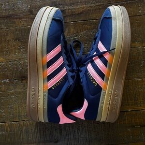 Adidas Gazelle Bold Navy and Pink size 7.5 *runs large*